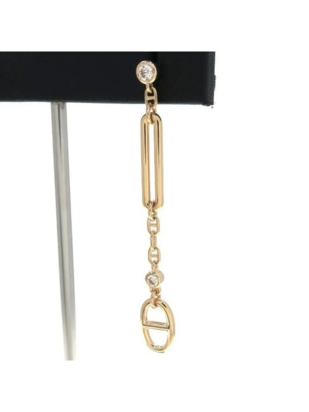 Hermes Chaine D'ancre Chaos Diamond Earrings